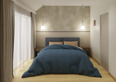 Minimalistyczna sypialnia